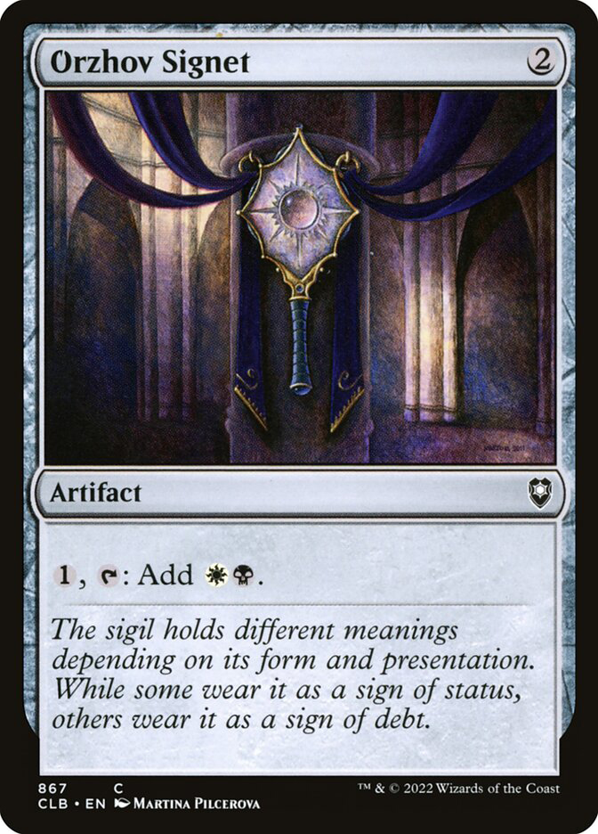 Orzhov Signet | Commander Legends: Battle for Baldur's Gate | Star