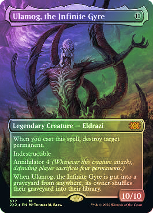 Ulamog, the Infinite Gyre (Borderless) (Textured Foil