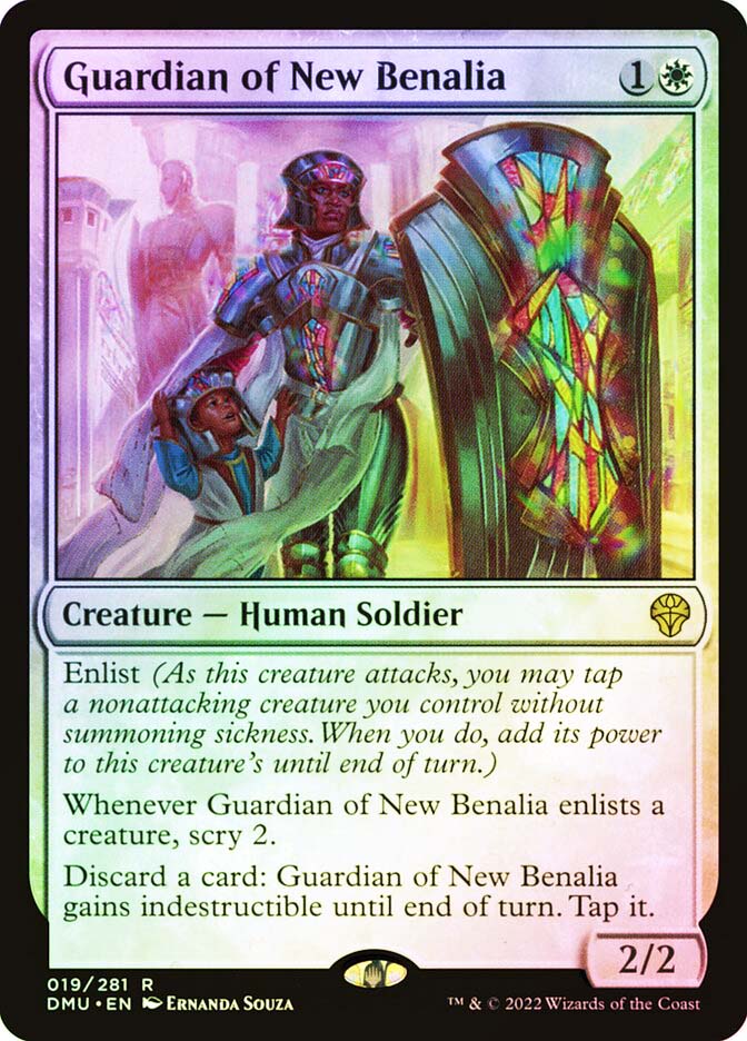 プレイマット 新ベナリアの守護者 Guardian of New Benalia 019)《新ベナリアの守護者/Guardian of New Benalia》[DMU] 白R | 日本