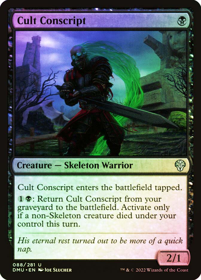 MTG ガンナー・コンスクリプト/Gunner Conscript エラーカード Cult Conscript | Dominaria United | Star City Games