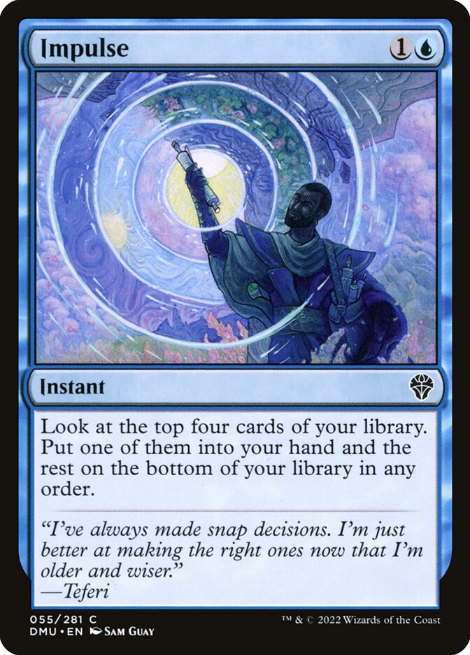 MTG 衝動/Impulse FOIL Foil】(055)《衝動/Impulse》[DMU] 青C | 日本最大級 MTG通販