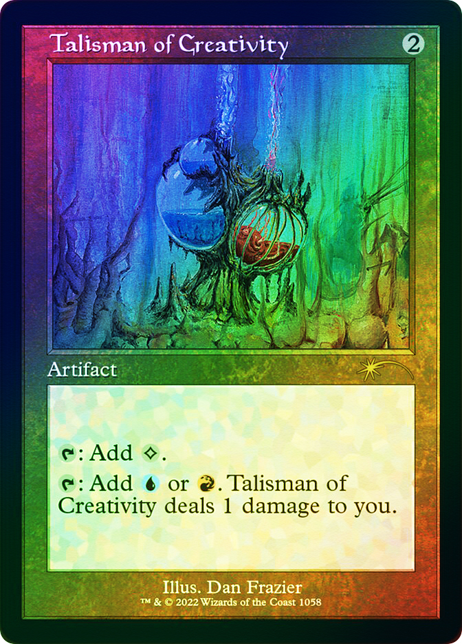マジック：ザ・ギャザリング Foil Etched Dan Frazier Enemy Talismans Dan Frazier Is Back Again: The Enemy Talismans Foil Etched