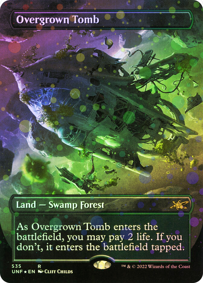 Overgrown Tomb (Borderless) (Galaxy Foil) | Unfinity - Variants - Galaxy  Foil | Star City Games