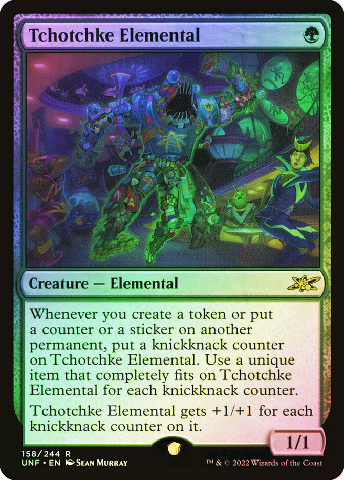 MTG ちらつき鬼火 foil Tchotchke Elemental | Unfinity | Star City Games