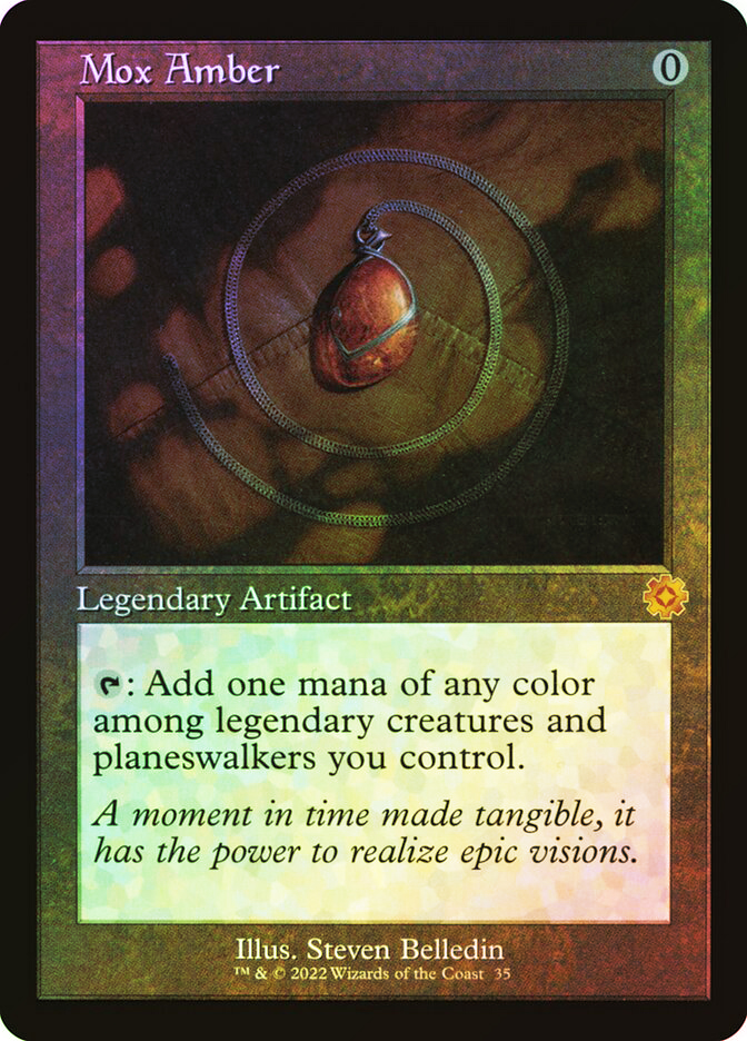 Mox Amber (#035) (Retro Frame) | The Brothers' War Retro Artifacts 