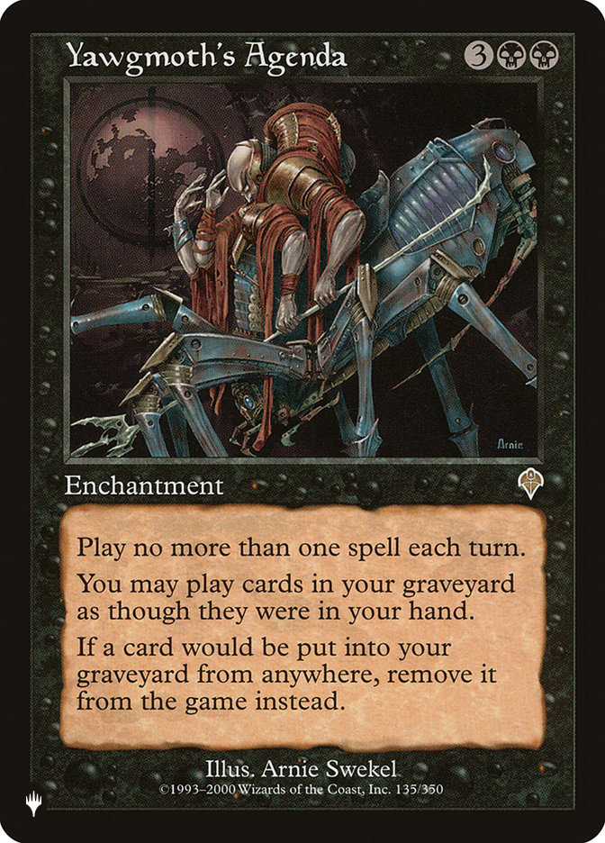 MTG ヨーグモスの行動計画/Yawgmoth's Agenda英語　サイン入 YawgmothsAgenda__84708.