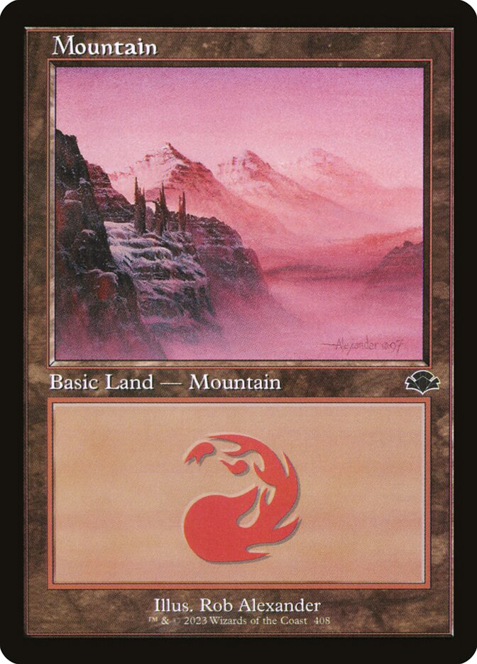 Mountain (#408) (Retro Frame) | Dominaria Remastered - Retro 