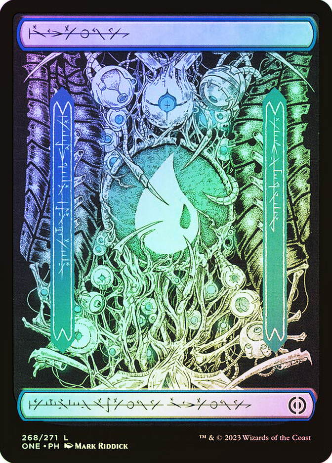 Island (#268) (Full Art) (Phyrexian) | Phyrexia: All Will Be