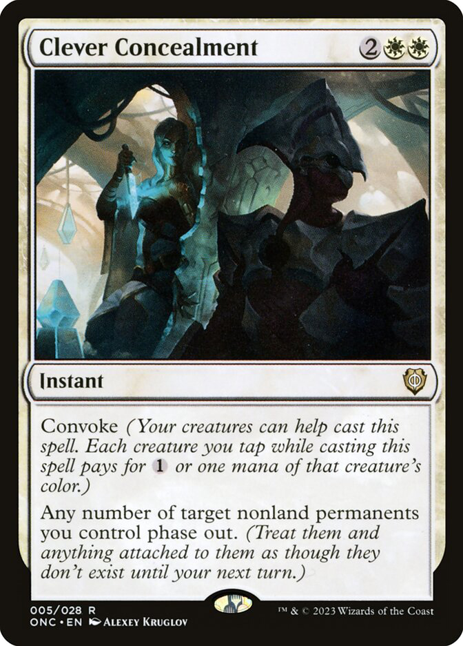 clever concealment mtg final fantasy [FINAL Commander] ConvokeAny number of target nonland permanents you control phase out Search Results