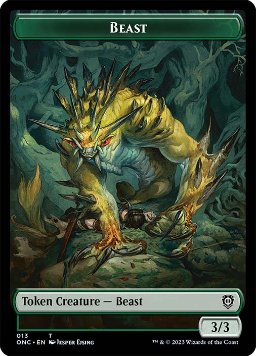 {Beast Token} // {Poison Counter} | Phyrexia: All Will Be One Commander |  Star City Games