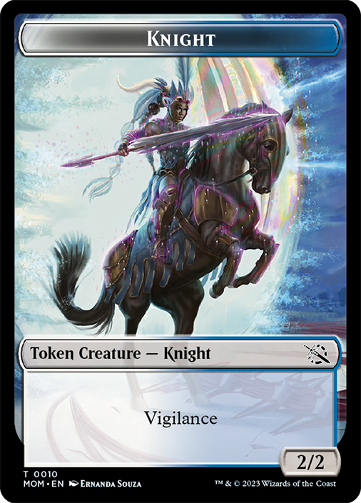 mtg cards that make knight tokens Token (2/2 - Vigilance) by Raphael Battle for Baldurs Gate Tokens Type Knight Token} | March of