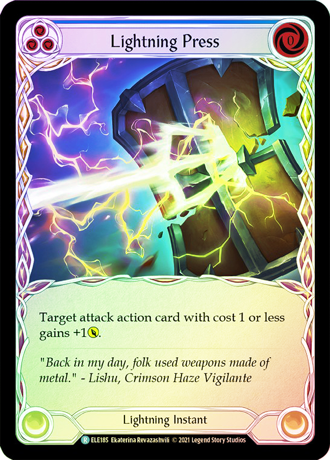 チ*ュ様 FaB　Lightning　Press　Promo Lightning Press (Blue) | Tales of Aria (1st Edition) | Star City Games