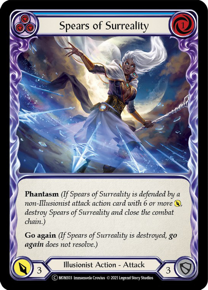【FAB】Spears of Surreality (青) TNP018-RF Spears of Surreality (Blue) | Monarch (Unlimited) | Star City Games