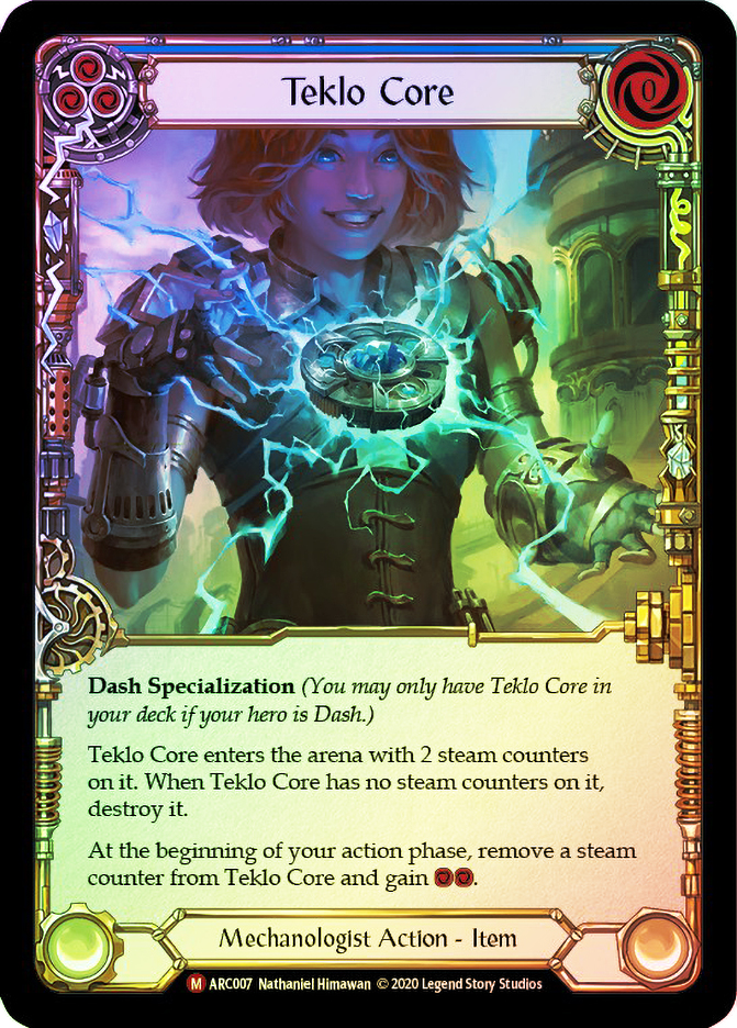 FaB Teklo Foundry Heart　Legendary 英語 Teklo Foundry Heart - Flesh & Blood TCG - Arcane Rising