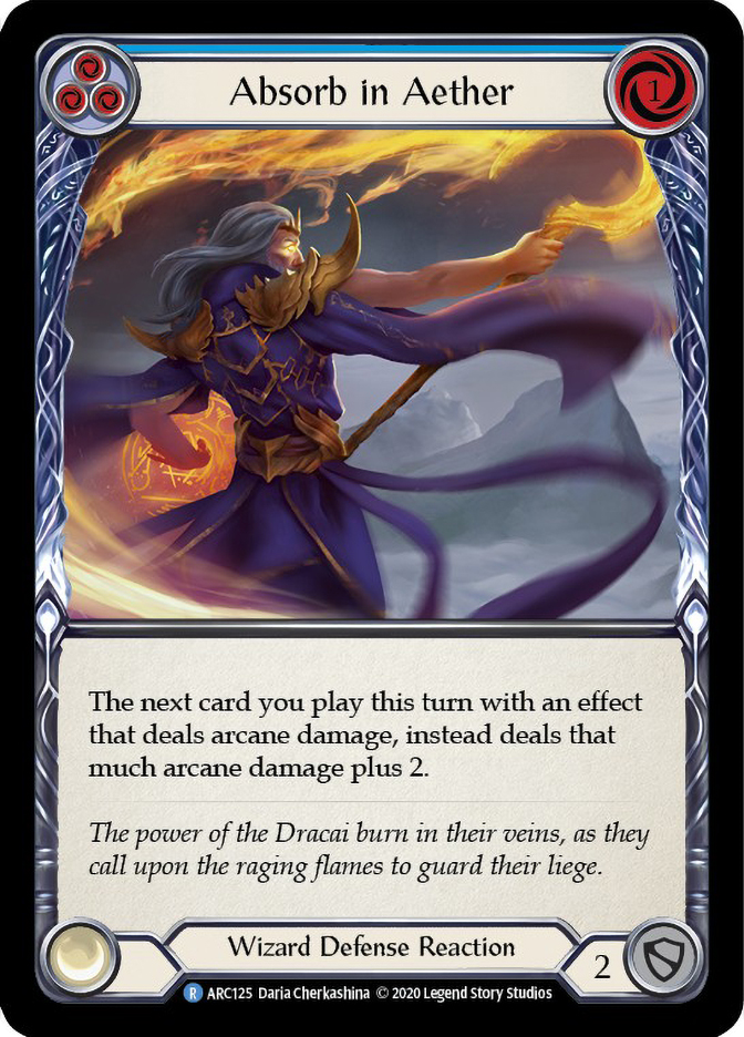 Arcane Divination LostCards4体セットB absorb-in-aether-blue__75974.