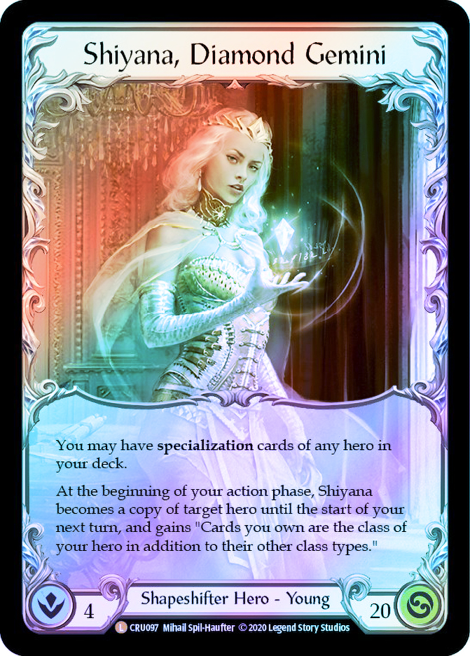 ニルヴァーナ　デッキパーツ　シンディ抜き Shiyana, Diamond Gemini (Extended Art) | Crucible of War