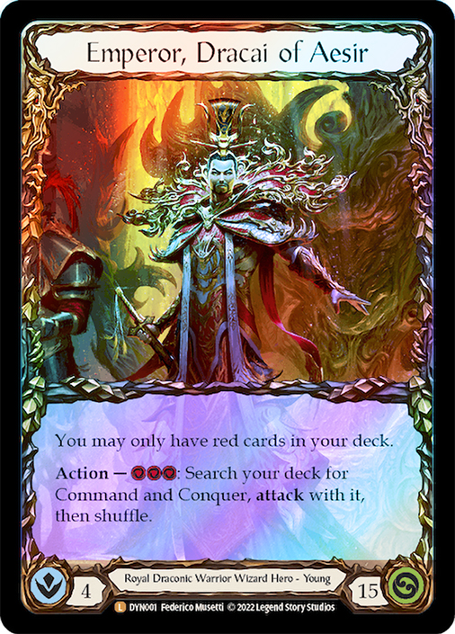 その他 CF Emperor, Dracai of Aesir Emperor, Dracai of Aesir - Spellvoid - FaB Card Search