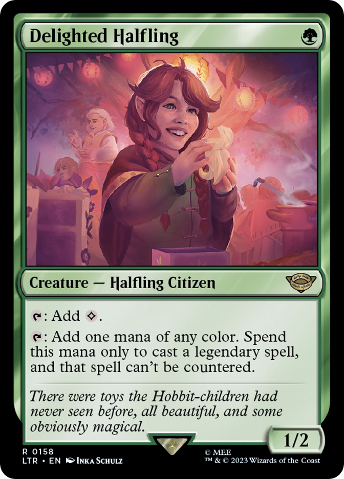 MTG 喜ぶハーフリング/Delighted Halfling 英語 4枚セット Delighted Halfling | The Lord of the Rings | Star City Games
