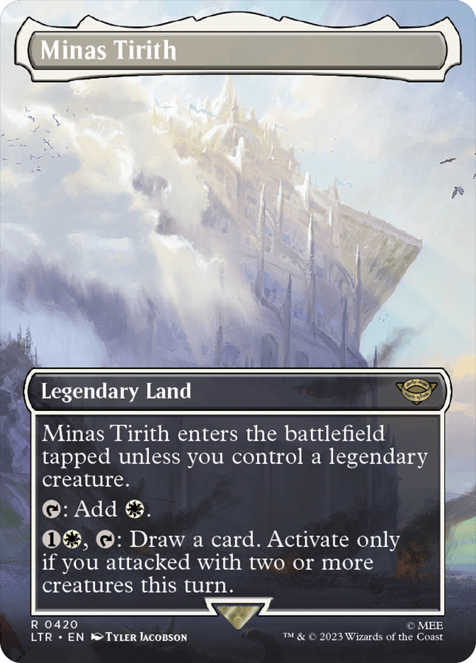minas tirith mtg card Minas Tirith (#420) (borderless)