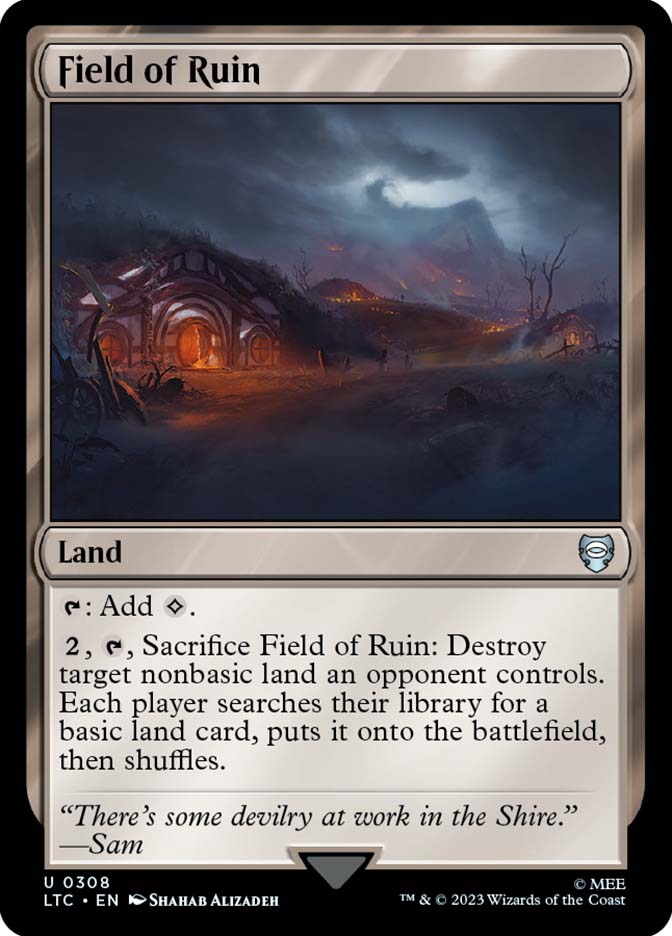 MTG 廃墟の地 Field of Ruin 英語版 4枚 DBL Field of Ruin | The Lord of the Rings Commander | Star City Games