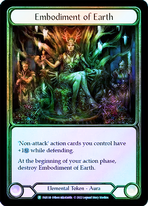 Runechant (Earth) Cold Foil　FaB Runechant (earth/lightning) - Token Alter - Flesh and Blood