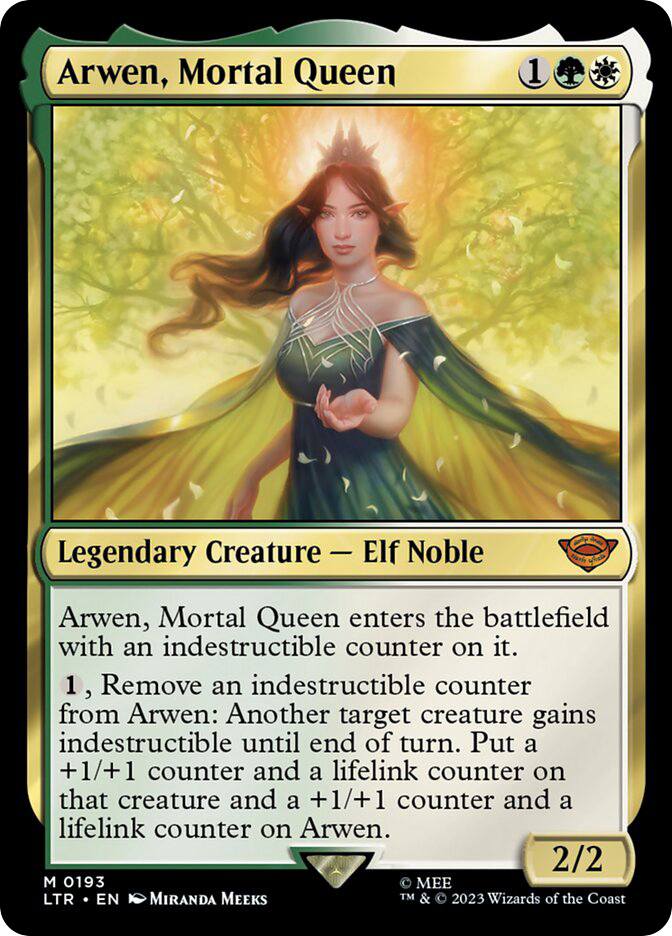 サージFOIL 拡張アート Arwen, Mortal Queen 2枚セット ArwenMortalQueen__96865.