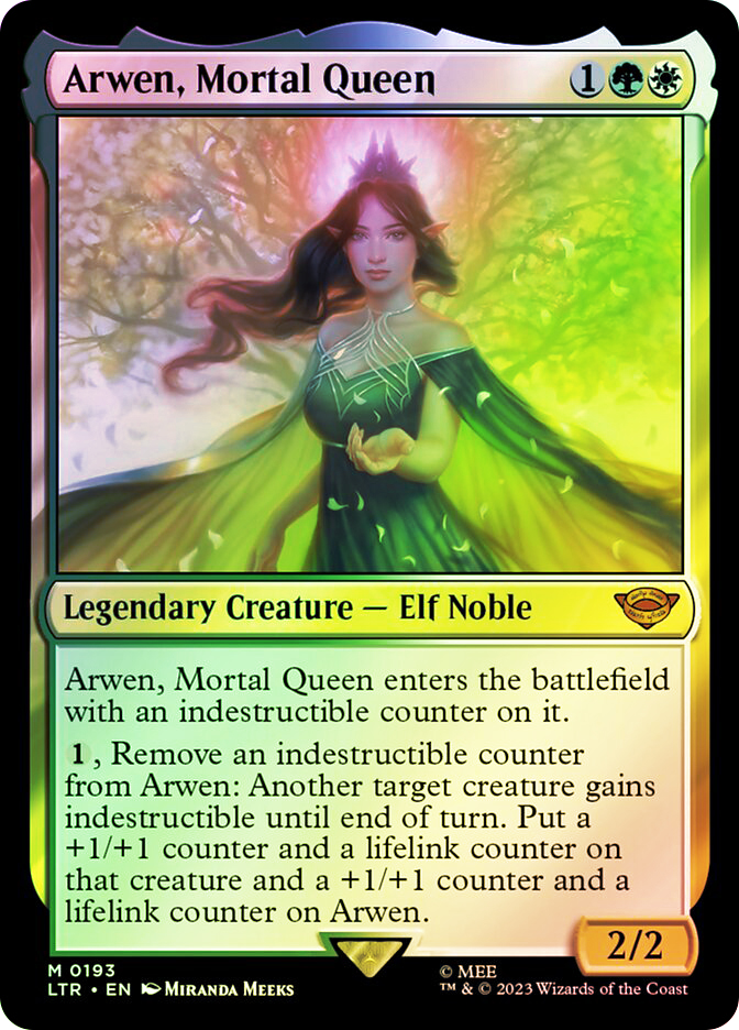 サージFOIL 拡張アート Arwen, Mortal Queen 2枚セット ArwenMortalQueen__50565.