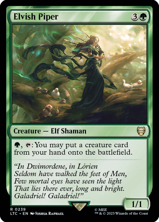 MTG 英語 UDS 旧枠*FOIL* エルフの笛吹き Elvish Piper FOIL Elvish Piper | MtG Magic 7th Edition | English