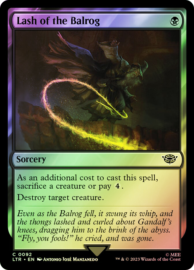 balrog card mtg Magic The Gathering - The Lord of the Rings main image 0