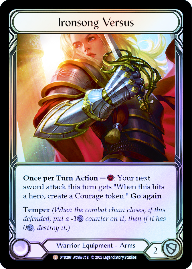 その他 FAB COLDFOIL Ironsong Versus DTD その他 FAB COLDFOIL Ironsong Versus DTD Cold Foil》[Warrior