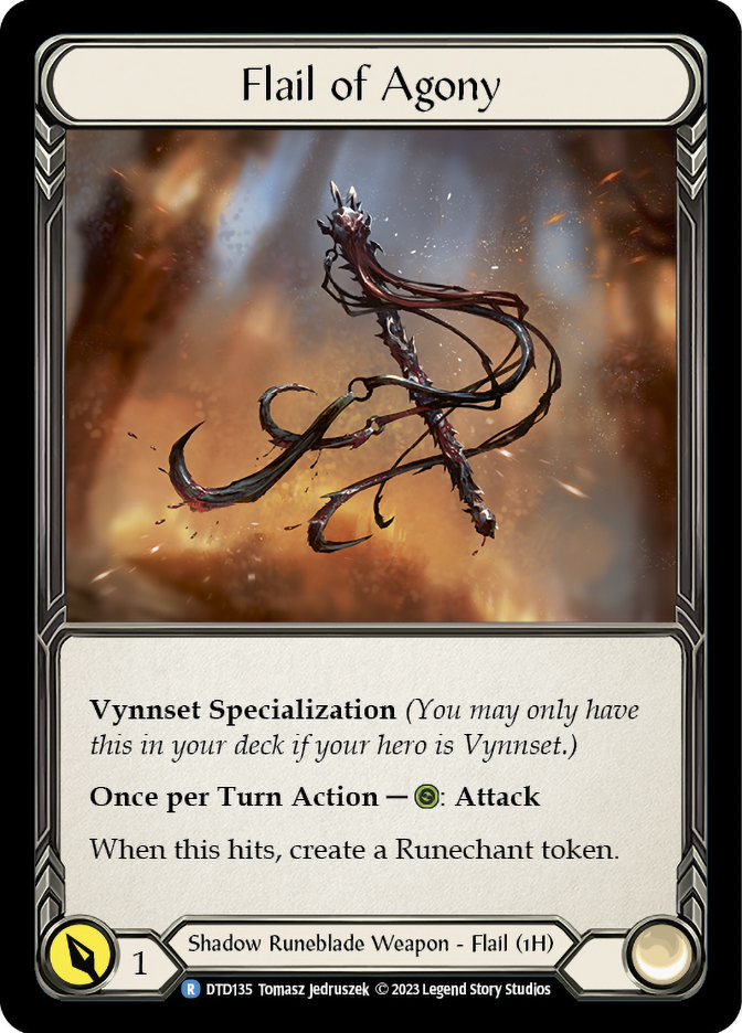 マジック：ザ・ギャザリング Vynnset Flail of Agony cold foil CF flail-of-agony__07375.