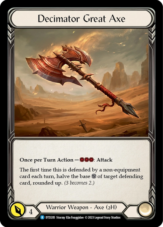 【FaB】Decimator Great Axe (英/CF) 斧 Decimator Great Axe | Dusk till Dawn | Star City Games