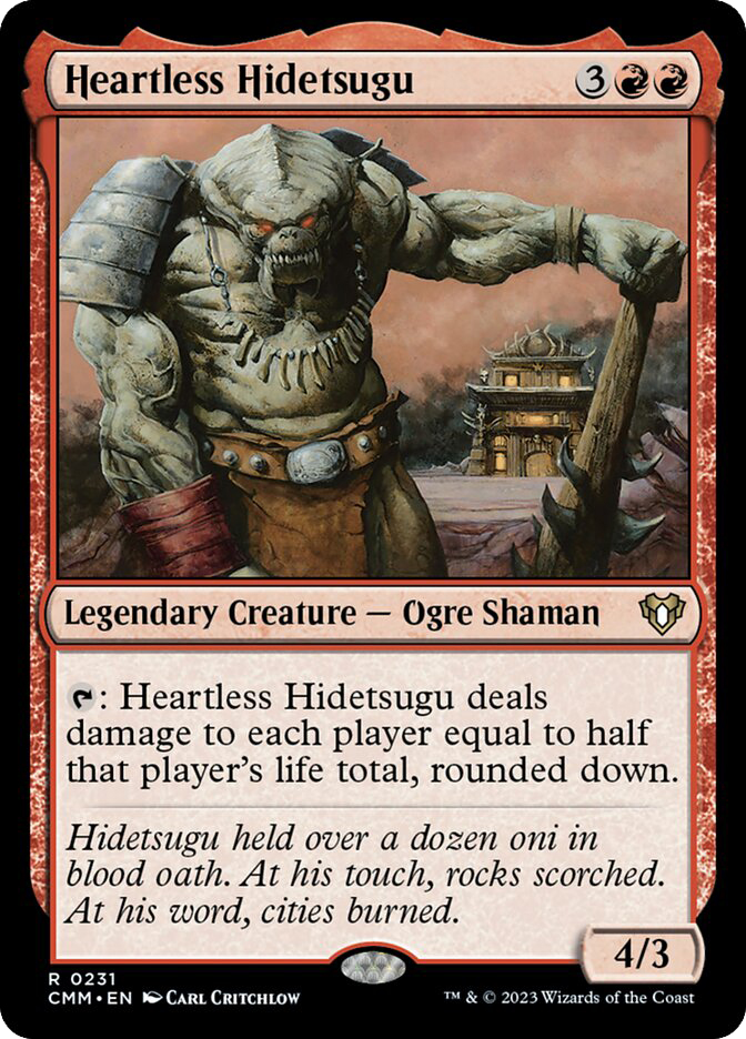 Heartless Hidetsugu, Commander Masters