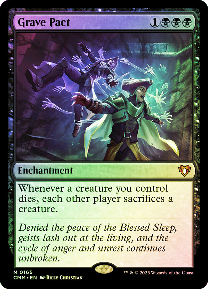 MtG　Grave Pact　英語　コンフェッティFoil MTG English Grave Pact (Anime Borderless) (Confetti Foil) NM