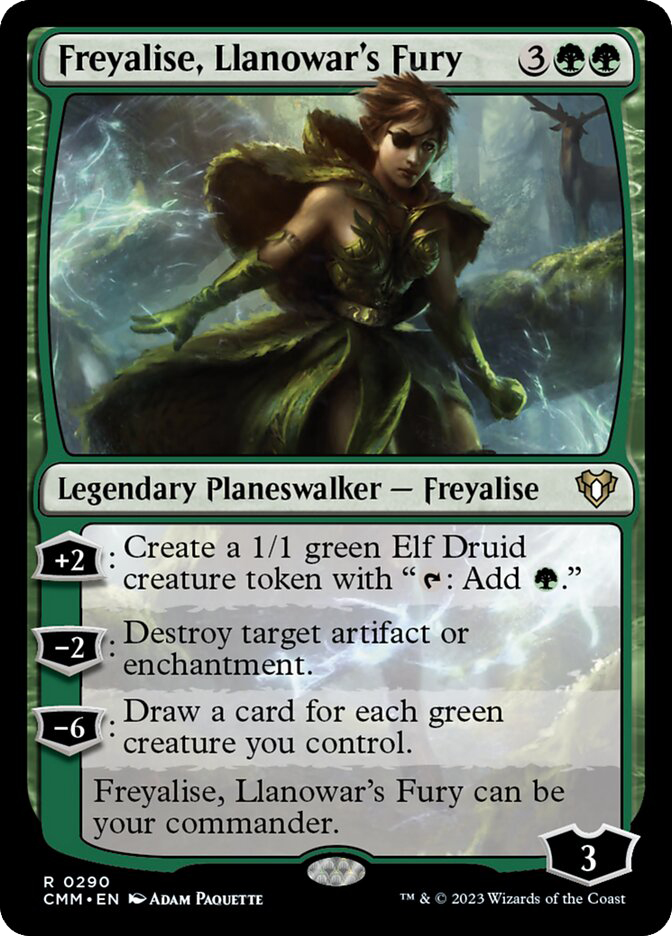 ブ*ン様 未使用品Magic The Gathering Planeslift日 FreyaliseLlanowarsFury__13377.