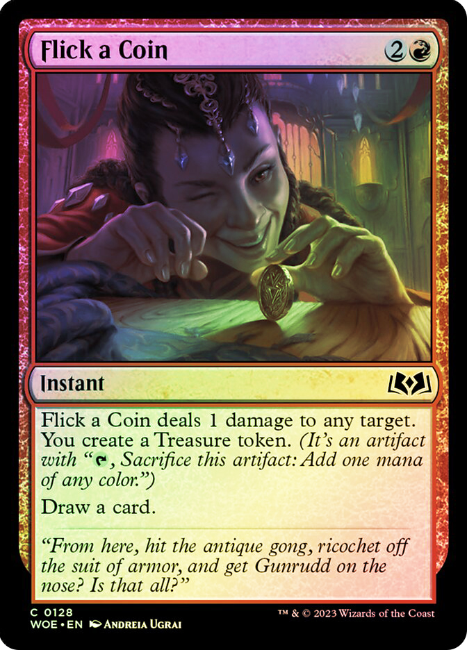mtg card flicking Magic: The Gathering - Flicker of Fate - Foil Flick a Coin