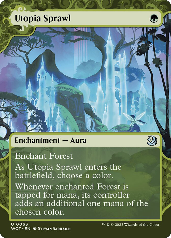 MTG DIS 楽園の拡散/Utopia Sprawl 日本語 4枚 DIS-99)《楽園の拡散/Utopia Sprawl》[PWシンボル付き再版] 緑C