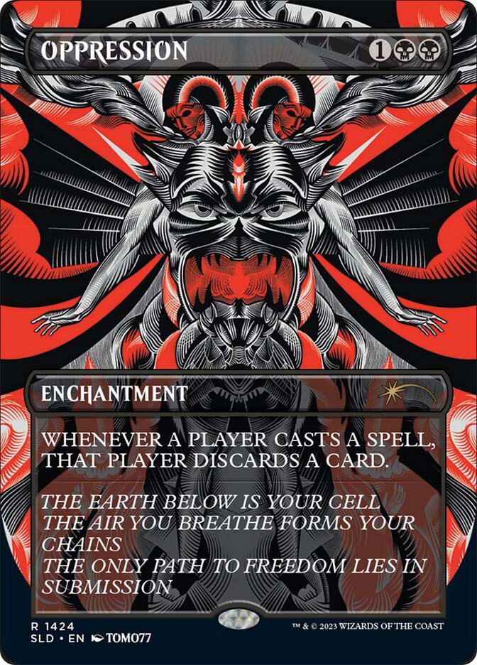 沈黙　silence mtg sld secret lair ボーナスシート Common Bonus cards for the Final Fantasy Secret Lairs: Feed