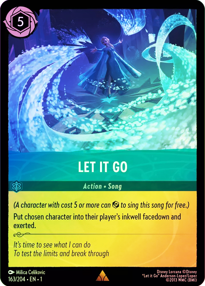 let it go lorcana card Let It Go 2 Disney