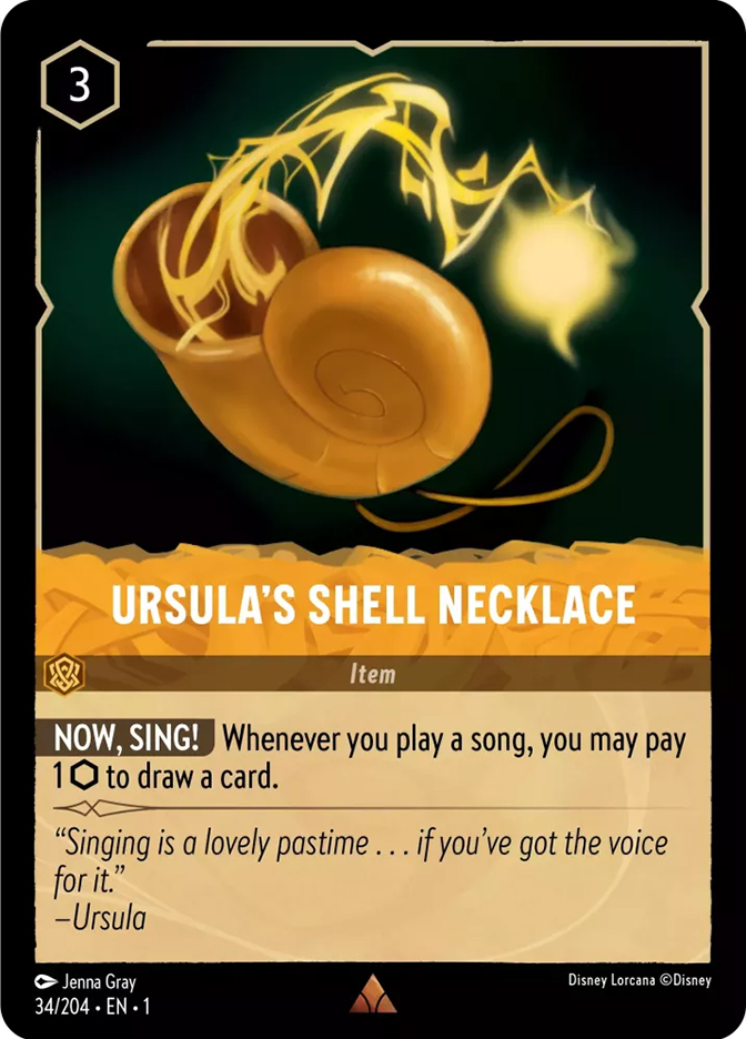 Buy Ursula Sea Witch Inspired Gold Shell Necklace on Black String Little  Mermaid Cosplay Costume Jewelry Online in India - Etsy