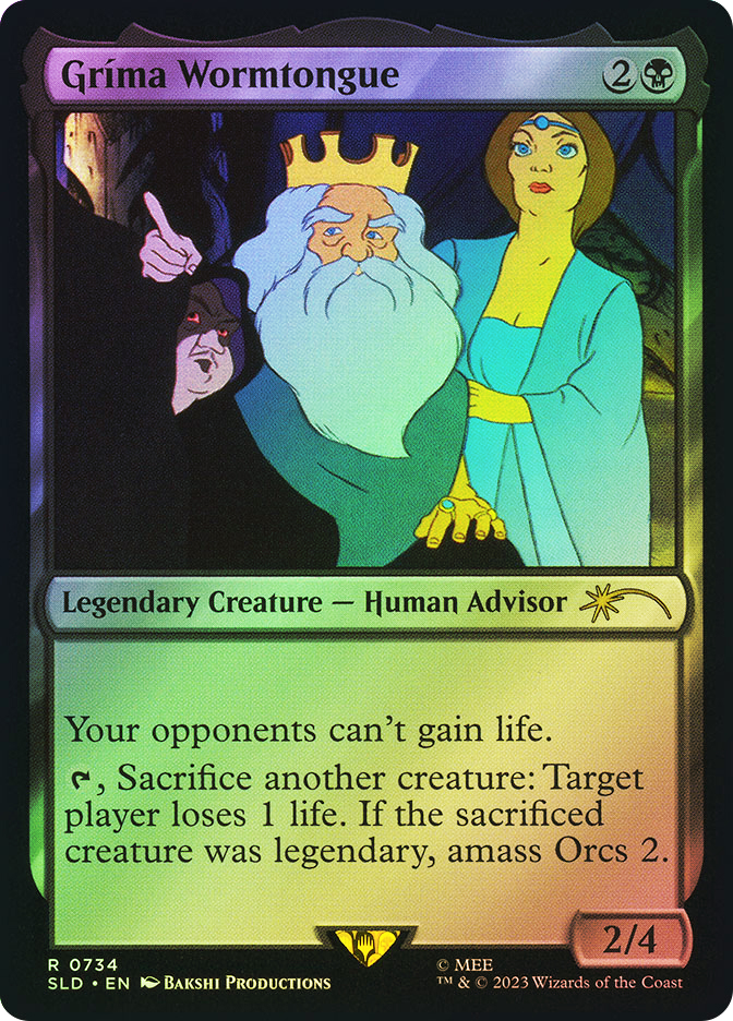 grima wormtongue mtg card (Lord of the Rings) | Secret Lair Drop amass Orcs 2. Grima Wormtongue: #88, Magic: The