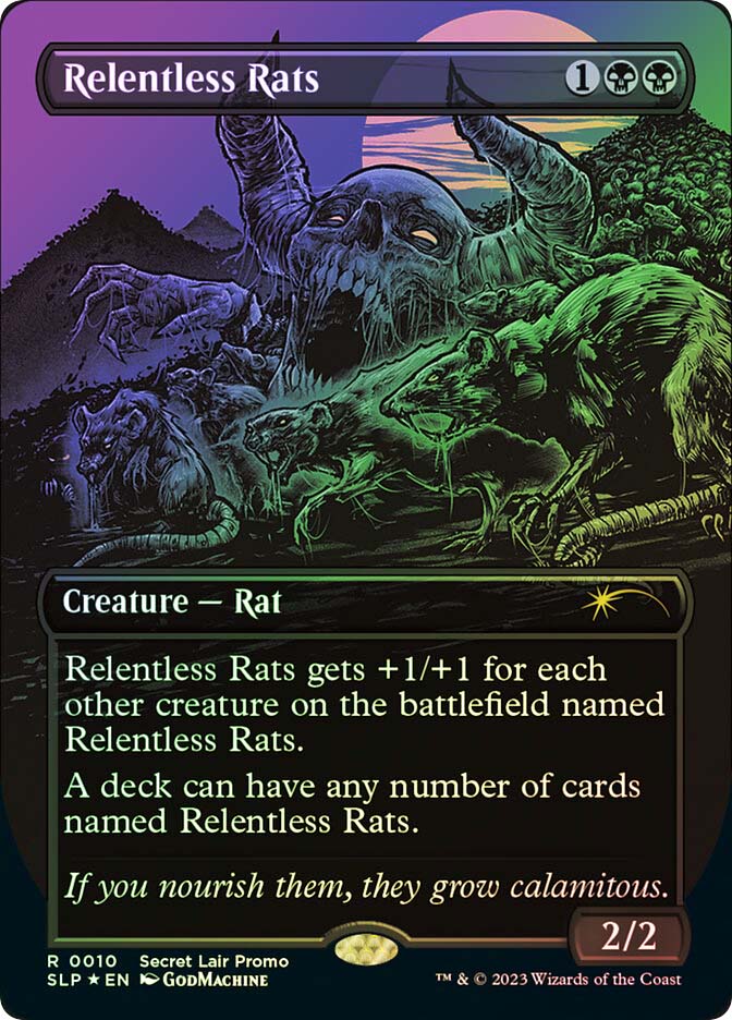 Relentless Rats (Secret Lair Promo) (#010) (Borderless
