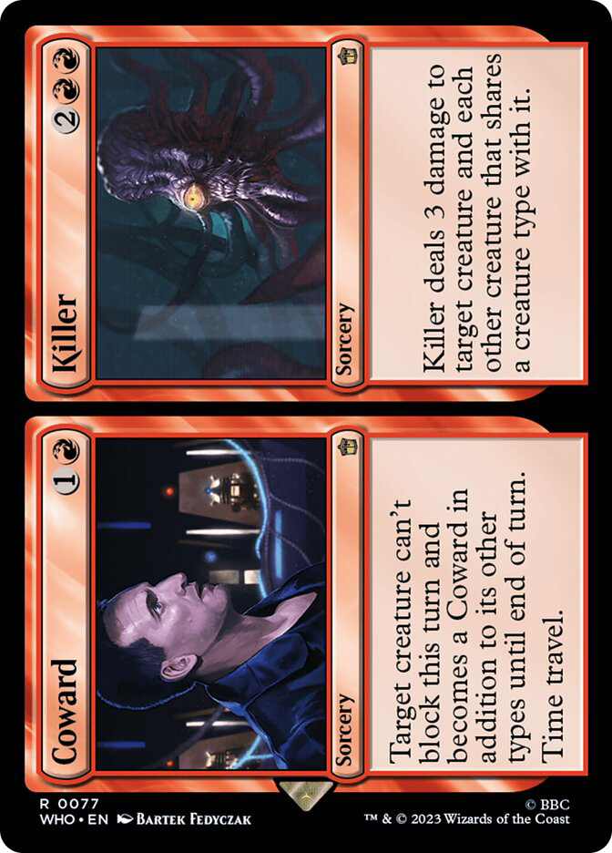 coward mtg card 401 Games Canada Killer deals 3 damage to target creature and each other creature that shares a creature type with it. MTGNexus - I'm a Coward