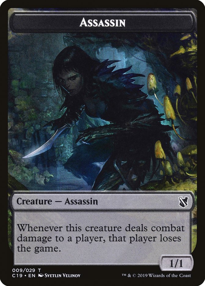 mtg assassin card {Assassin Token} // {Morph Token} | Commander 2019