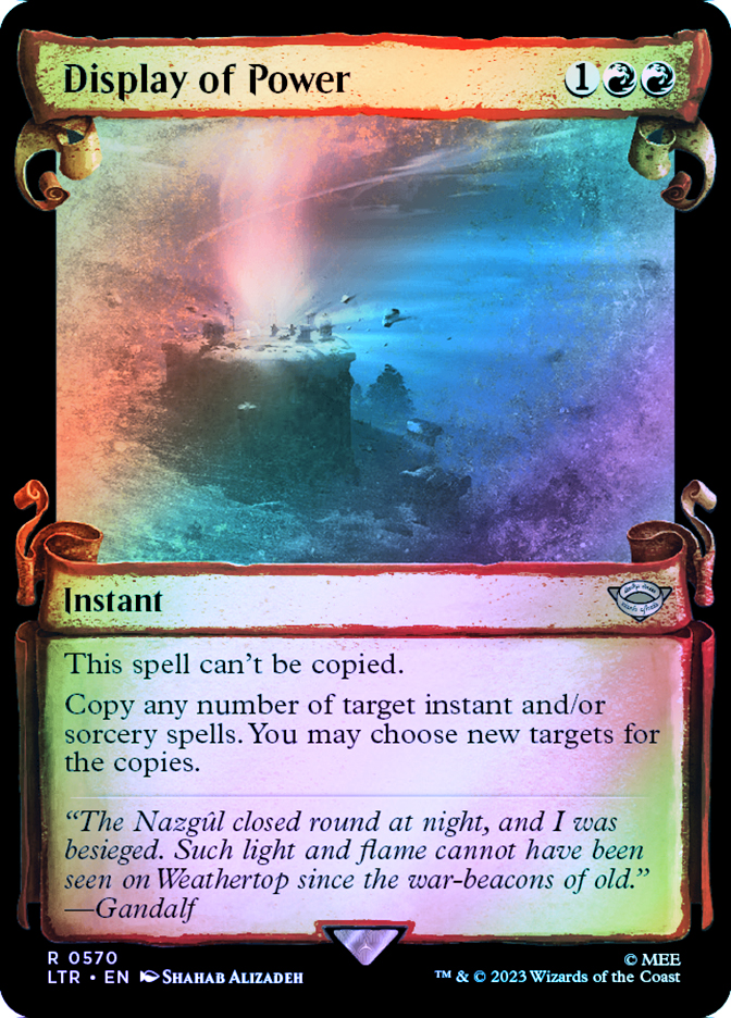 Display of Power (Showcase) (Silver Foil) | The Lord of the