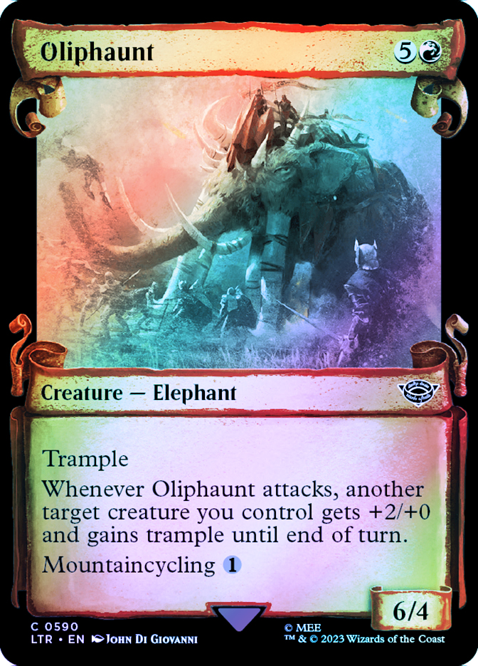 Oliphaunt (Showcase) (Silver Foil) | The Lord of the Rings