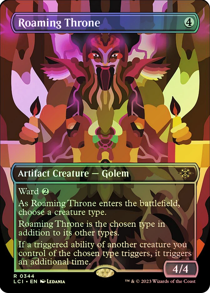 mtg cards like roaming throne Proxy block) open.class Roaming Throne (LCI-344) - The