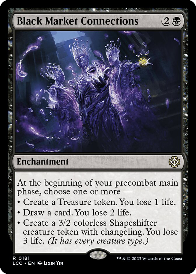 Ascended – Temple Of Dark Offerings Black Market Connections | The Lost Caverns of Ixalan Commander
