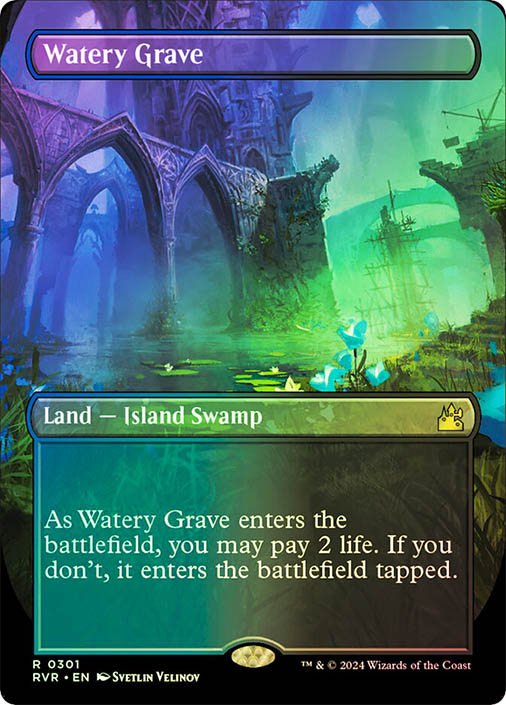 Watery Grave (Borderless) | Ravnica Remastered - Variants