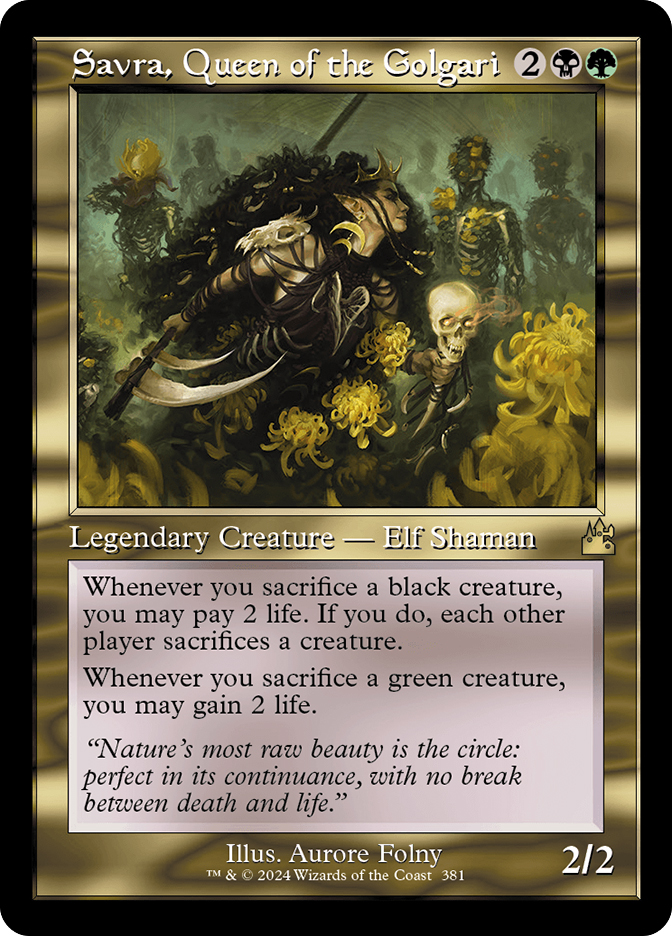 Savra, Queen of the Golgari | Ravnica Remastered | Star City Games